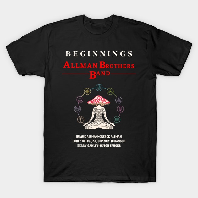 The Allman Brothers Band - Beginnings // In Album Fan Art Designs T-Shirt by Liamlefr